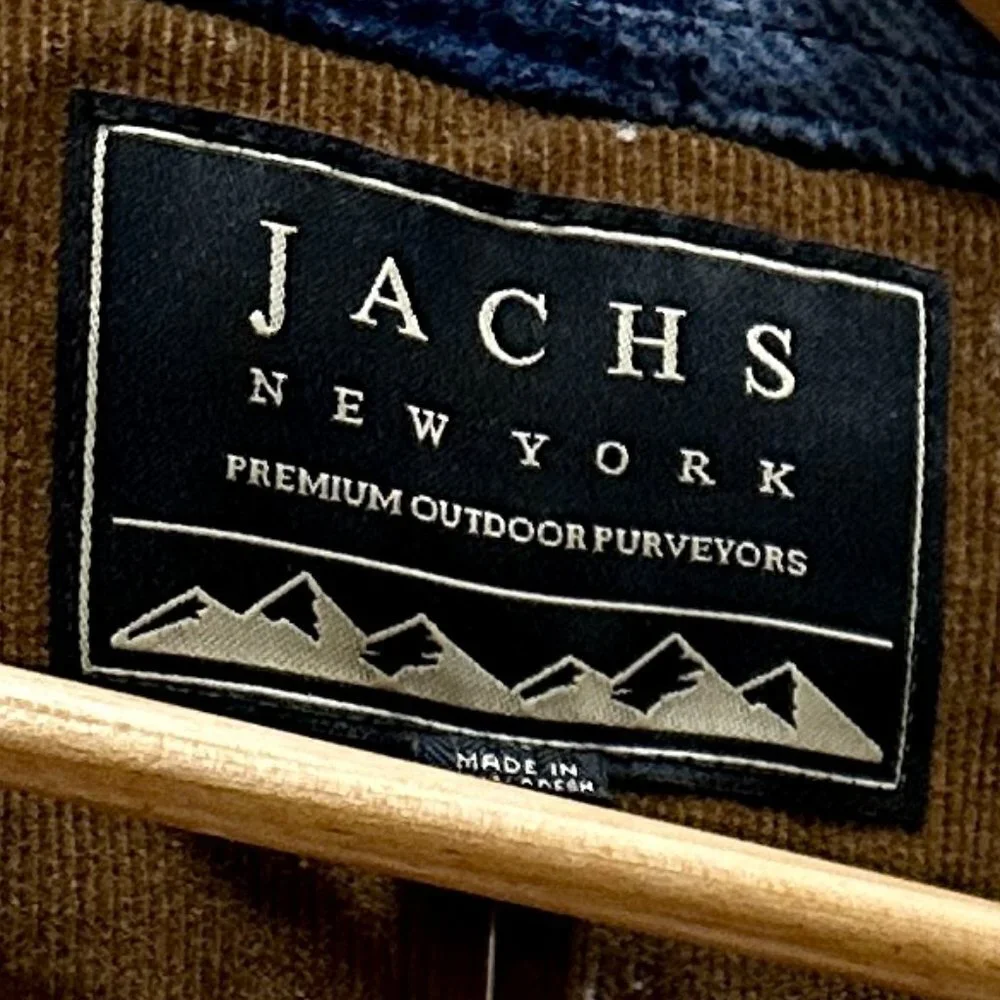 Jachs New York Men's Wool Blend Jacket Size M Blue Plaid Sherpa Lined Ragged NEW - Picture 6 of 14